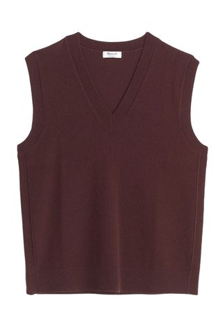 Madewell Cashmere V-Neck Sweater Vest (Was $128) 