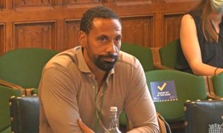 Rio Ferdinand gave evidence to a joint committee of MPs and peers on Thursday