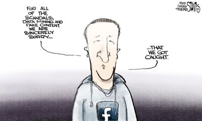 U.S. Facebook scandals fake content data mining Mark Zuckerberg