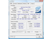 The Core 2 Duo E7200 runs 2.53 GHz at full speed.