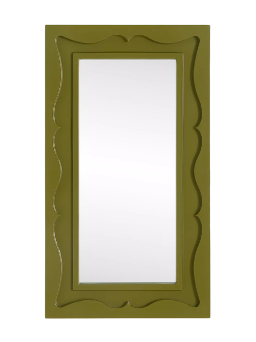 Lea Green Rectangle Wall Mirror