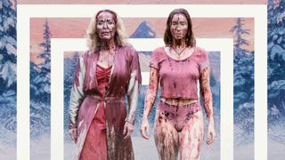 Gillian Anderson and Hannah Einbinder on the poster of Teenage Sex and Death at Camp Miasma