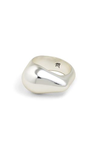 Droplet Signet Band Ring