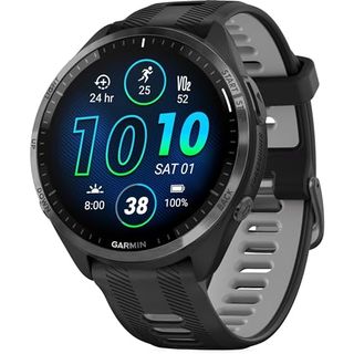 Garmin Forerunner 965 Running Smartwatch for Unisex, 47.2 Mm Size, Black/powder Grey