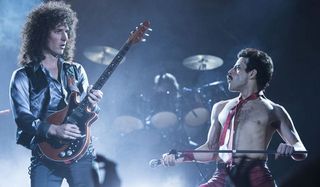 Rami Malek playing Freddie Mercury in Bohemian Rhapsody 2018
