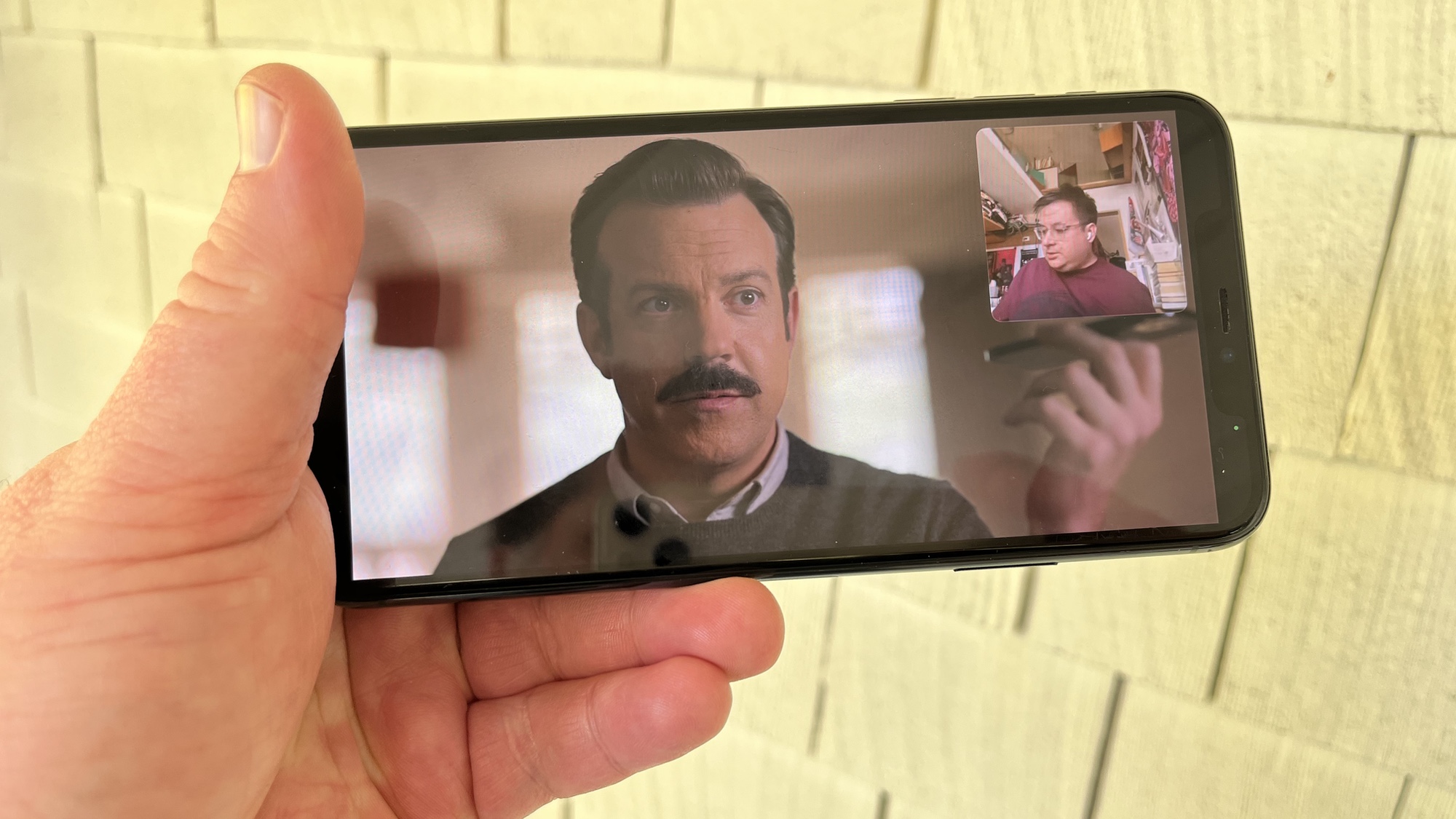 Apple's SharePlay used to watch Ted Lasso together