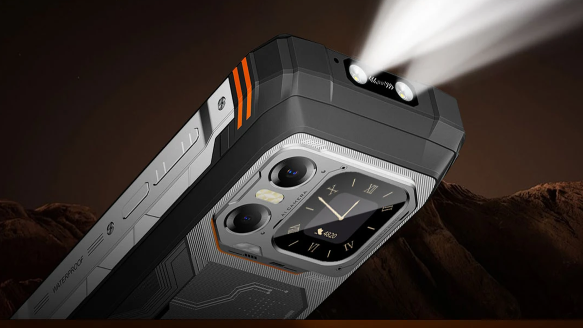 The Blackview Explore 1 rugged smartphone has some bizarre features - like a second display, an IR remote control, and even 'flame retardancy', whatever that means