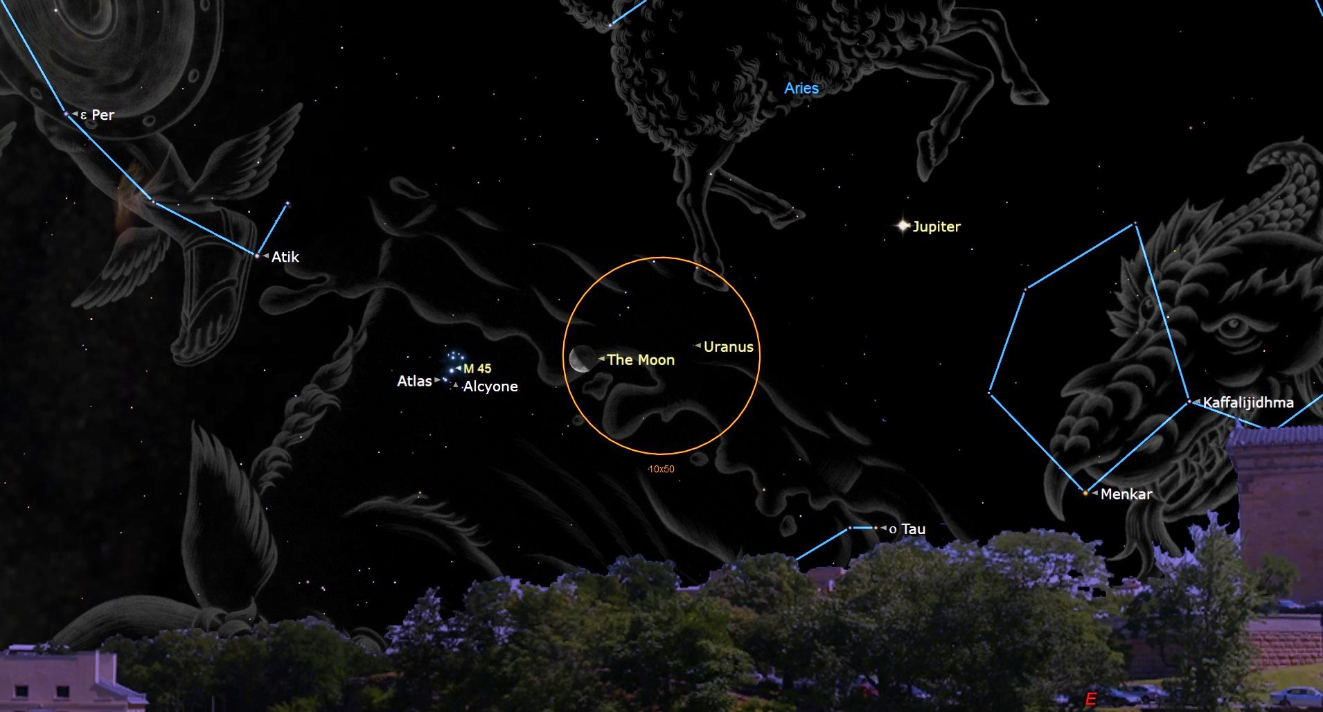 See the moon dance with the Seven Sisters of the Pleiades before dawn on Aug. 9