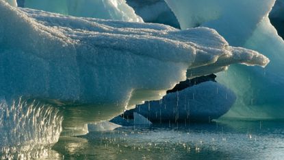 Melting glacier.