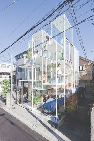 Sleek white and minimalist house N in Tokyo