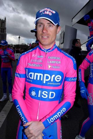 Damiano Cunego (Lampre) at the start