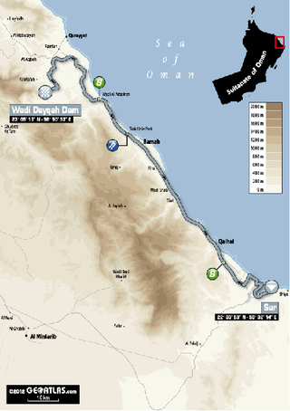 Tour of Oman - Stage 2 Map