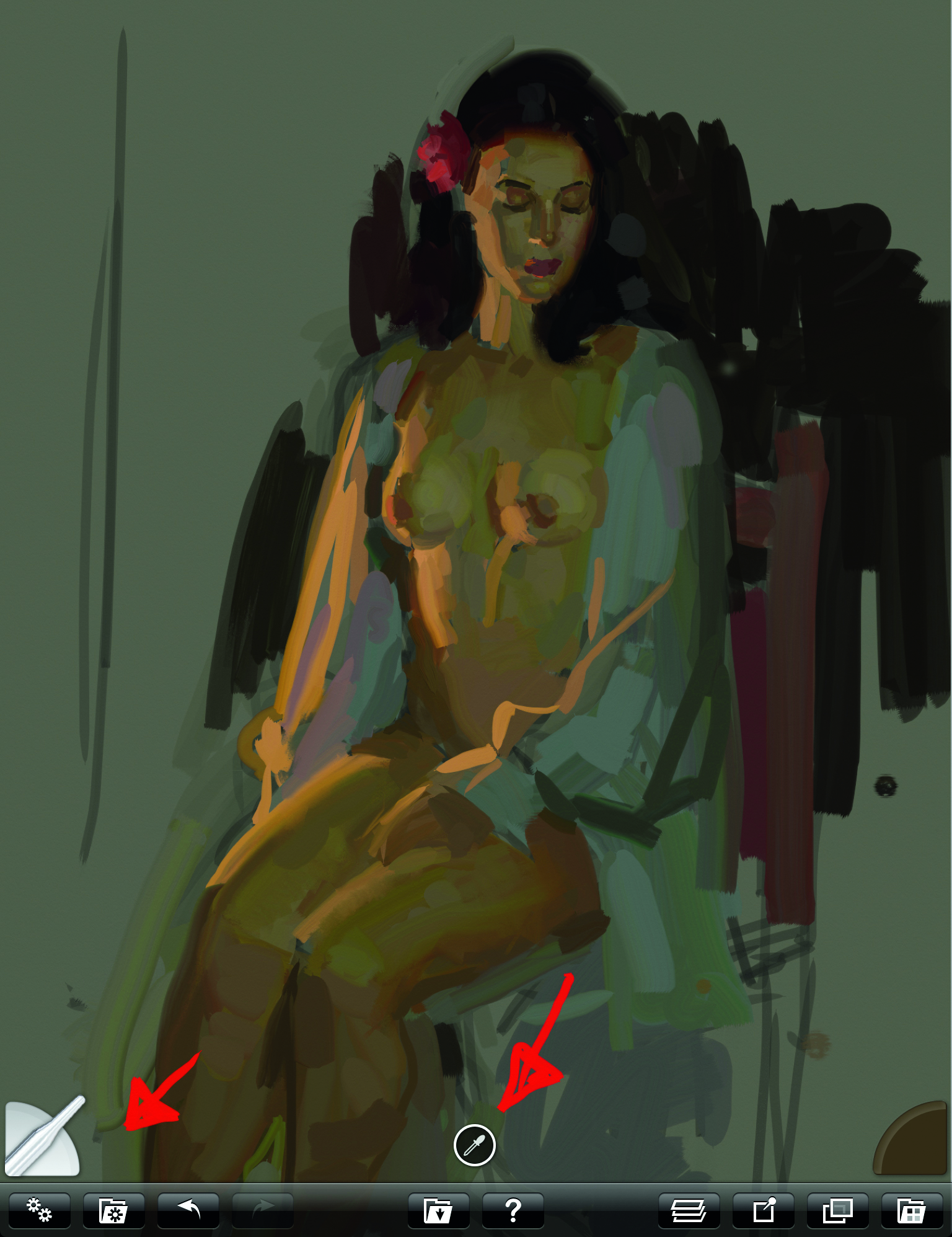 Rick Graham's iPad and Artage tutorial: painting a figure from life