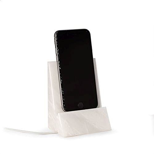 White Marble Desktop Phone Cradle
