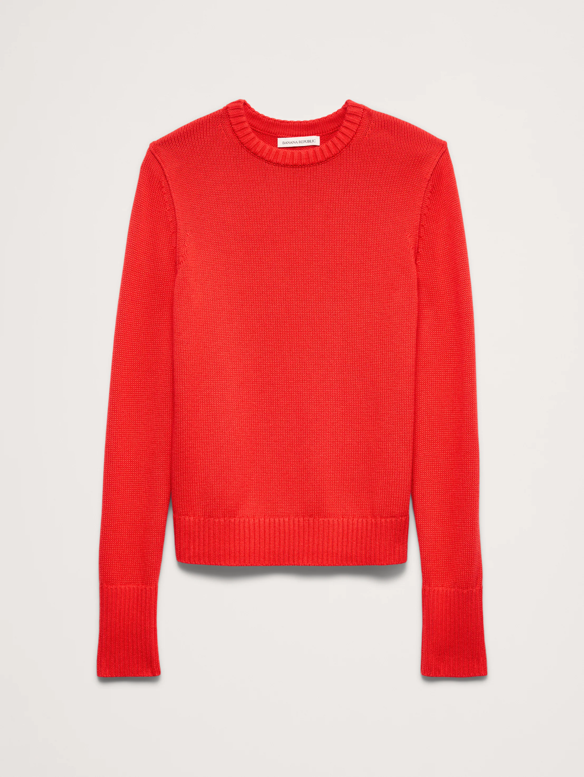 Banana Republic, Larkspur Cotton-Silk Crew-Neck Sweater