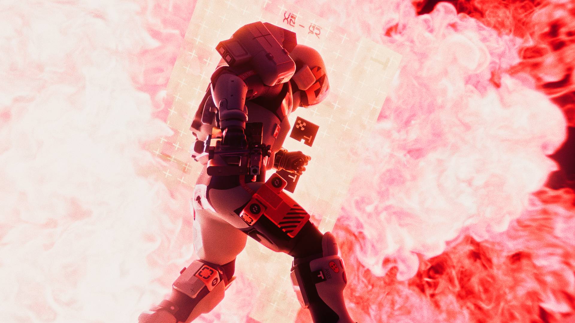 Marathon destroyer runner shell using shield to block explosive