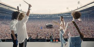 The Live Aid concert in Bohemian Rhapsody
