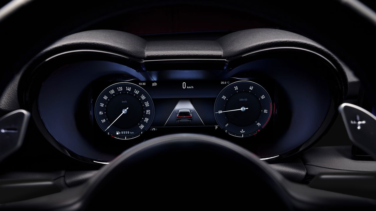 Digital cluster display in Alfa Romeo Tonale