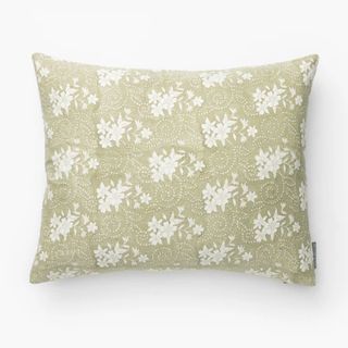 mcgee & co green floral cushion