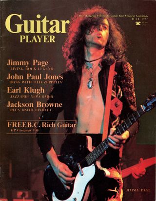July 1977 Guitar Player featuring Jimmy Page on the cover