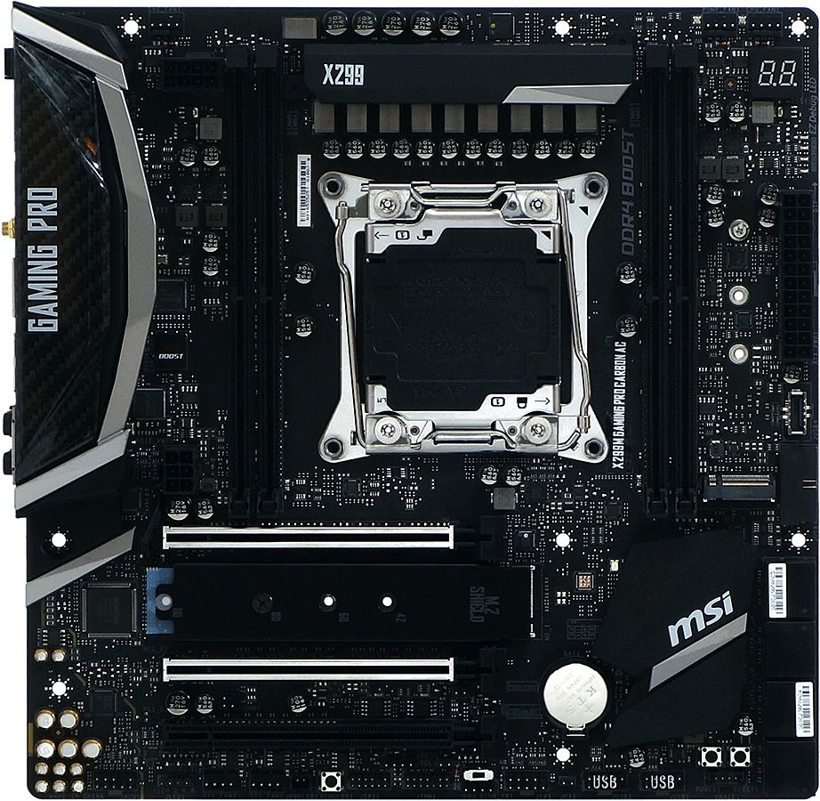 MSI X299M Gaming Pro Carbon AC Motherboard Review: MicroATX to the Max ...