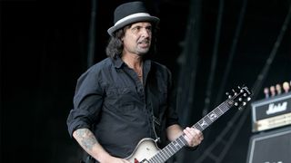 Phil Campbell of Motorhead performs in concert during the 2012 Rockstar Energy Drink Mayhem Festival at the Gexa Energy Pavillion on July 10, 2012 in Dallas