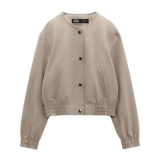 Zara Cotton Bomber Jacket