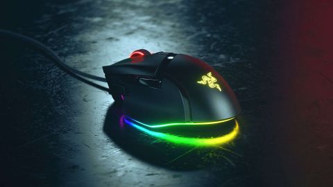 Razer Basilisk V3 gaming mouse on a black background