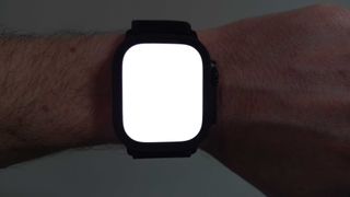 Apple Watch flashlight switched on