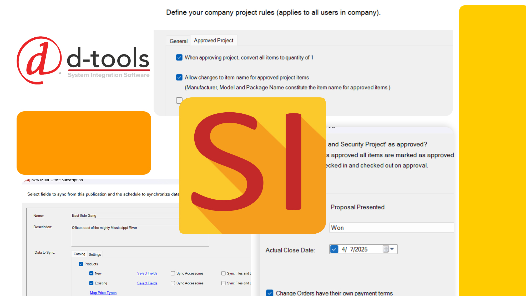 The display for D-tools v23 of SI. 