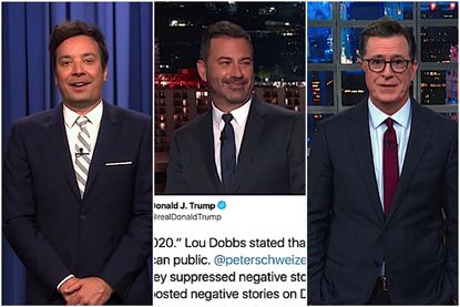 Late night hosts mock Trump for misspelling his own name