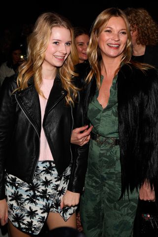 Kate Moss and Lottie Moss at Topshop Unique