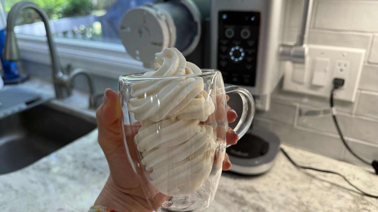 One-ingredient frozen yogurt made in Ninja Creami
