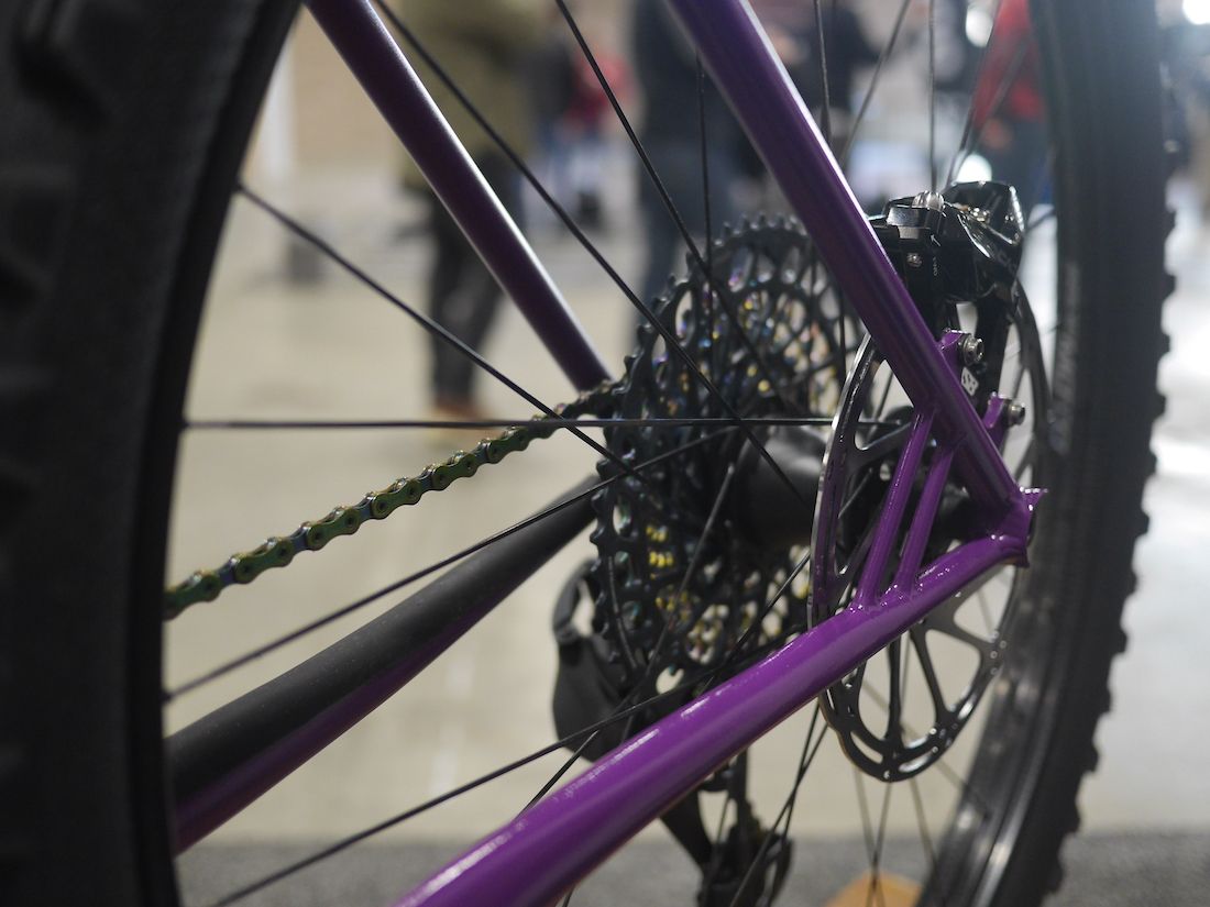 Em Karau showcases their build at the Philly Bike Expo
