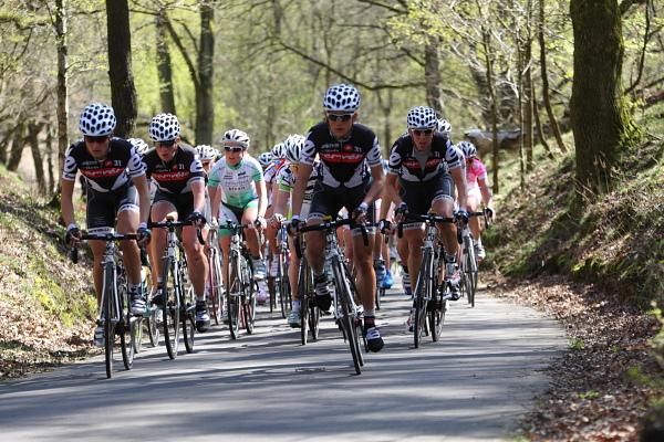 Cervelo Test Team led the race up the climb in the National Park