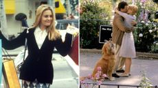 L-Alicia Silverstone in Clueless, R-Tom Hanks and Meg Ryan in You've Got Mail