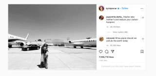 Kylie Jenner's Instagram post.