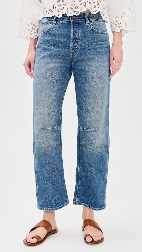 Madewell the Darted Barrel Leg Jeans