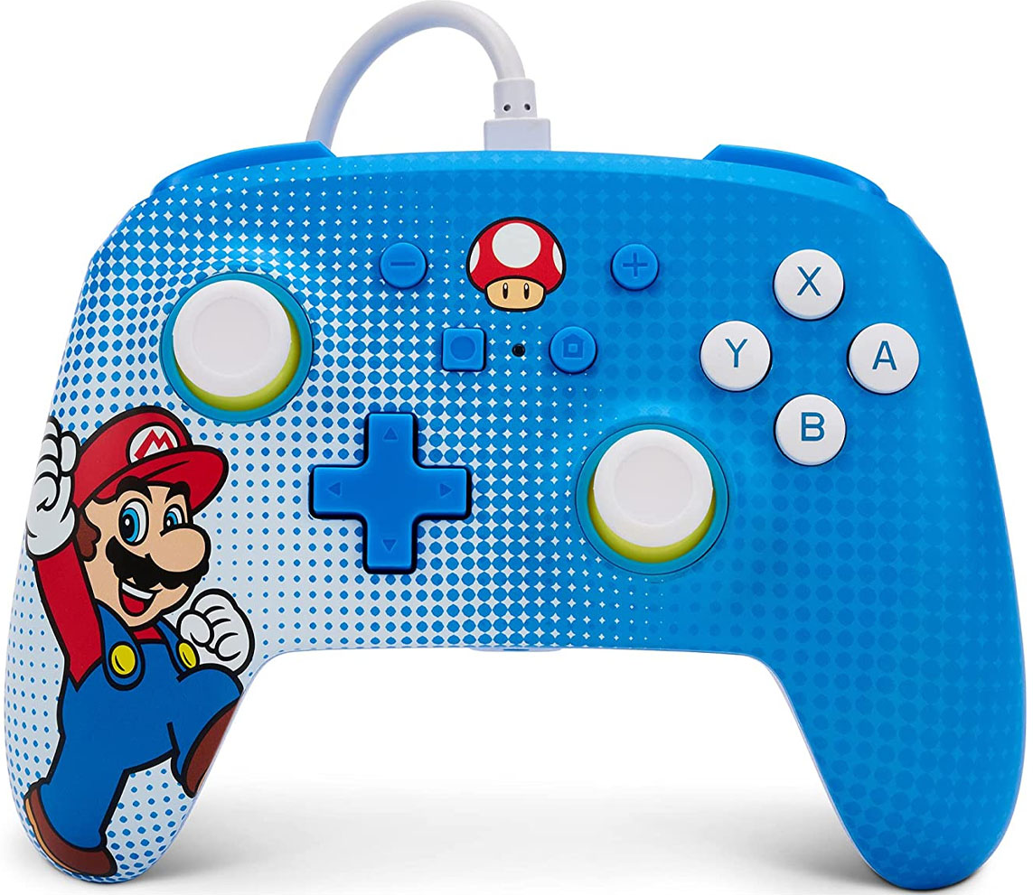 Powera Enhanced Wired Controller Nintendo Switch Mario Pop Art