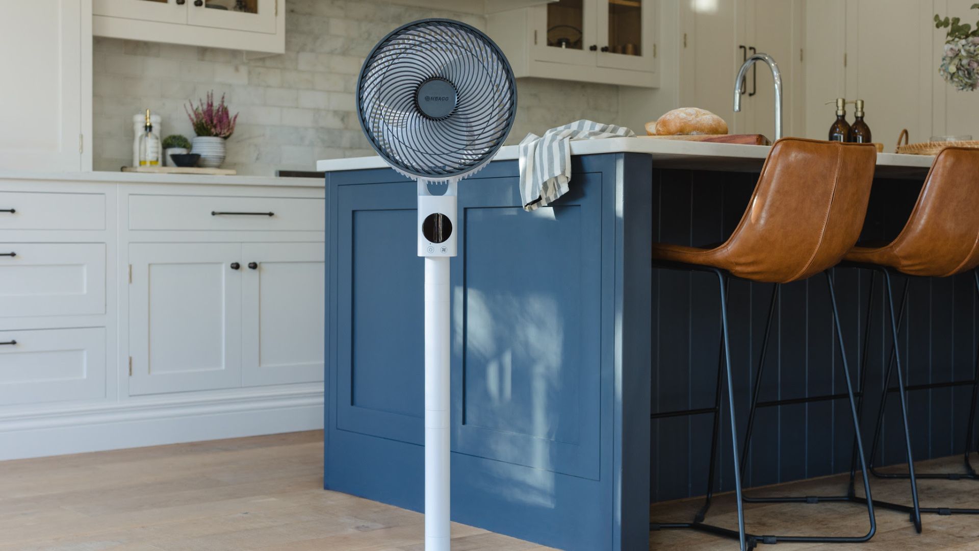 the new MeacoFan Sefte Air Circulator in a kitchen