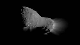 This video shows the view from NASA's EPOXI/Deep Impact spacecraft during its flyby of comet Hartley 2 on Nov. 4, 2010.