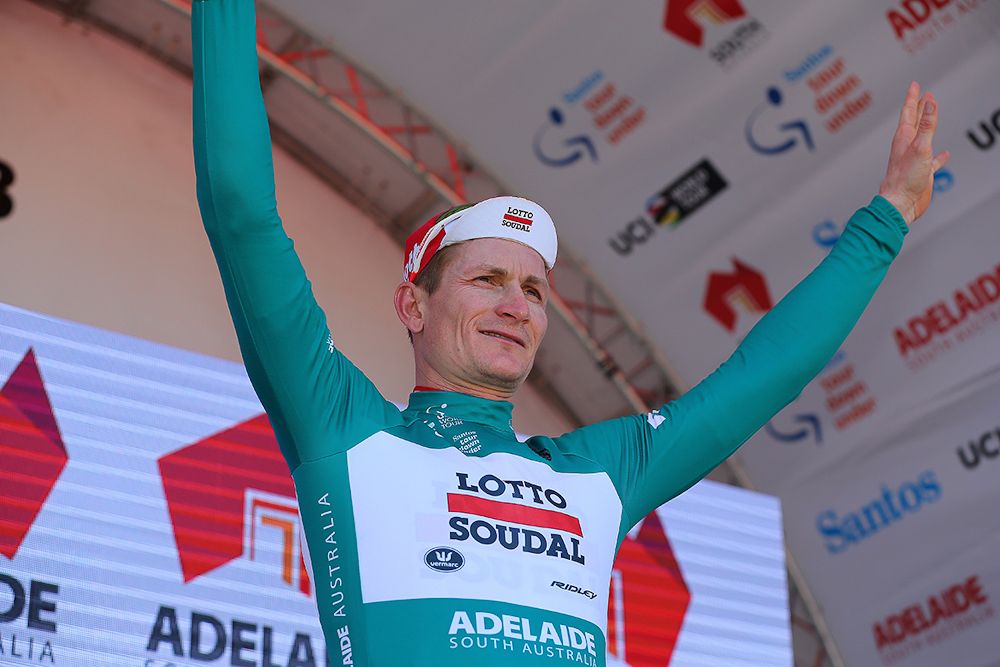Andre Greipel also leads the points classification after stage 1 at the tour Down Under