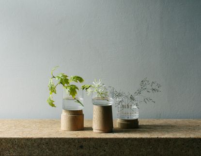 Products from the Hand Drawn Glass collection by Nigel Peake and J. Hill’s Standard