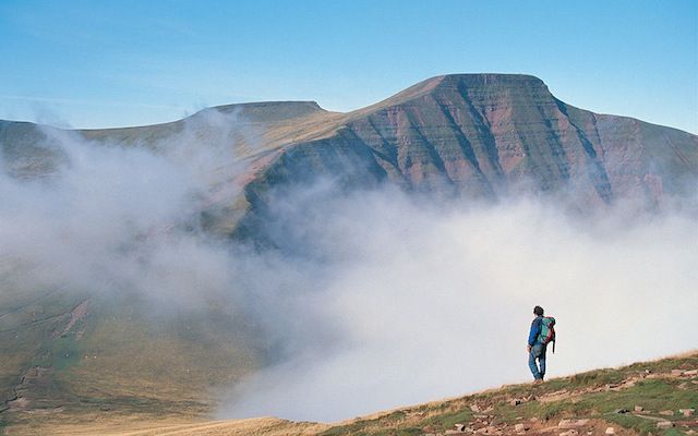 Pen-y-Fan seen from Cribyn, part of the Hay-on-Wye Walking Festival