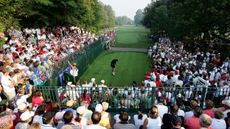 A view from the 1st tee grandstand at the 2005 Solheim Cup