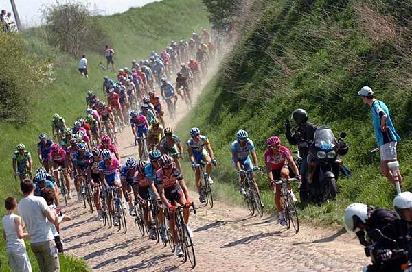 Riders try to find a smooth spot to ride
