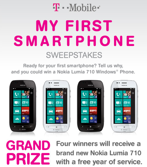 T-Mobile 'My First Smartphone' Windows Phone sweepstakes | Windows Central