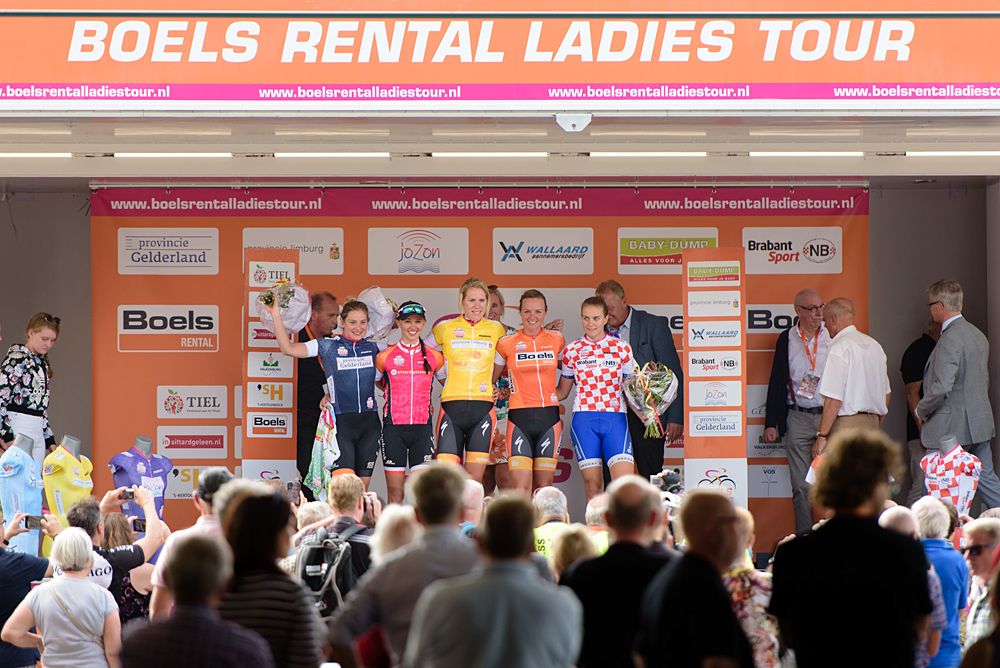 The jersey holders at Boels Ladies Tour