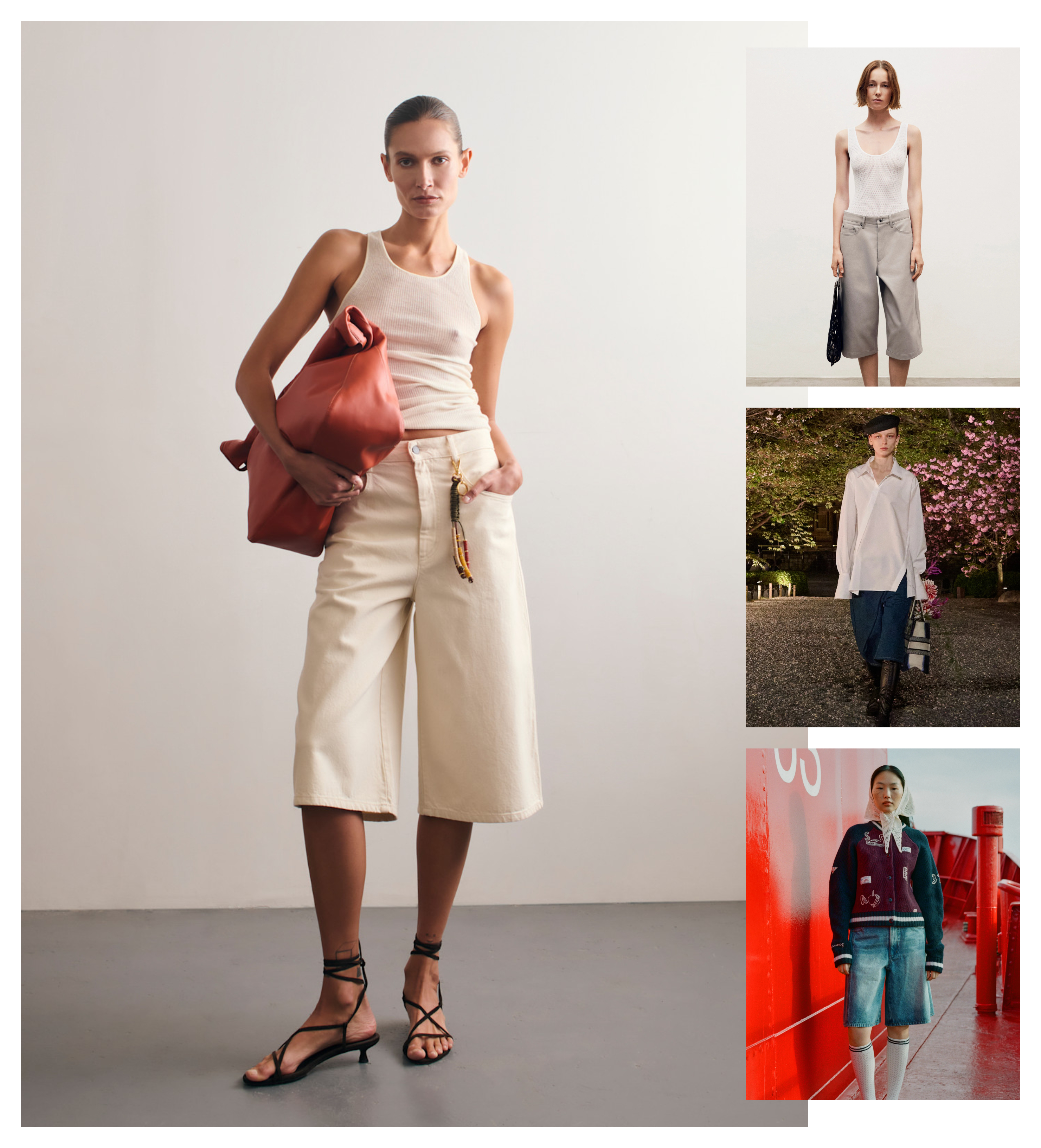 the longline denim short summer 2025 trend at Kallmeyer, Maria McManus, Christian Dior, Sea New York
