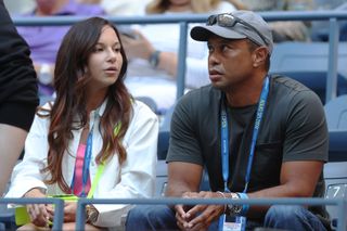 Woods and Herman watch on at the US Open tennis